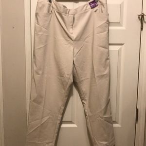 Lane Bryant cream Trousers Size 22W NWT